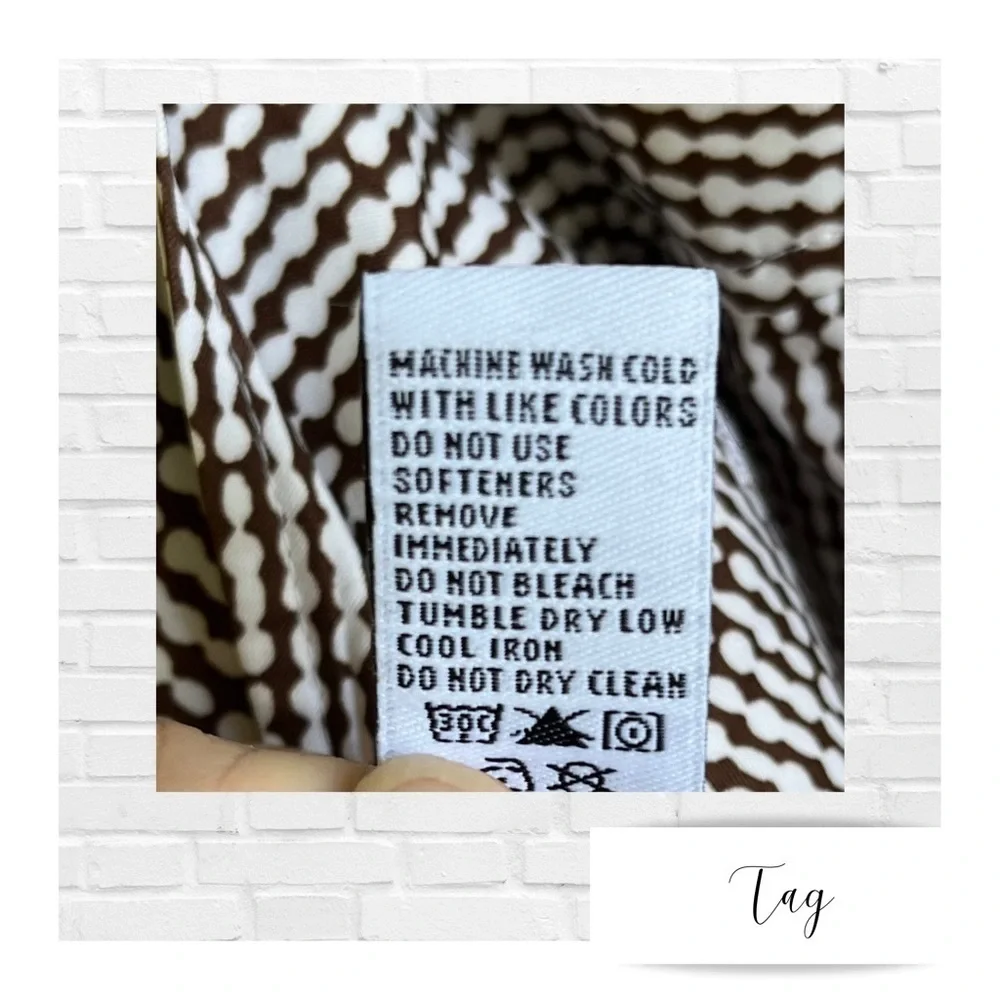 IZOD XFG Stretch Quick Dry Golf Skort Brown and White Dotted Pattern Women’s s…